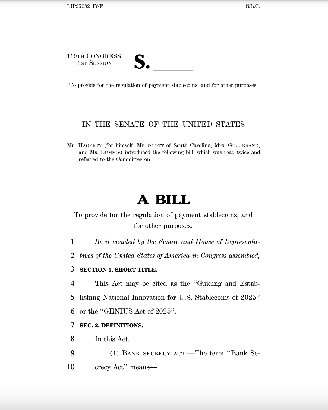 US Government, United States, Stablecoin