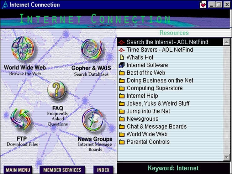 Криптовалюты, Интернет