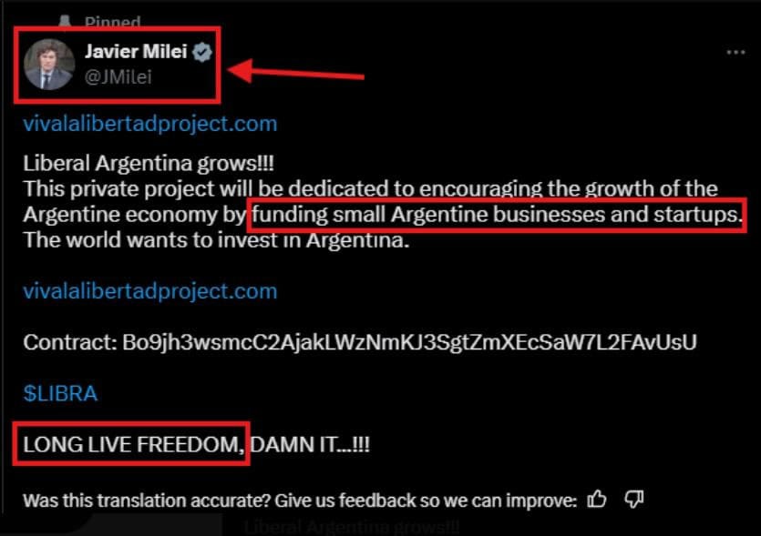 Аргентина, Мошенничество, Мемкойн