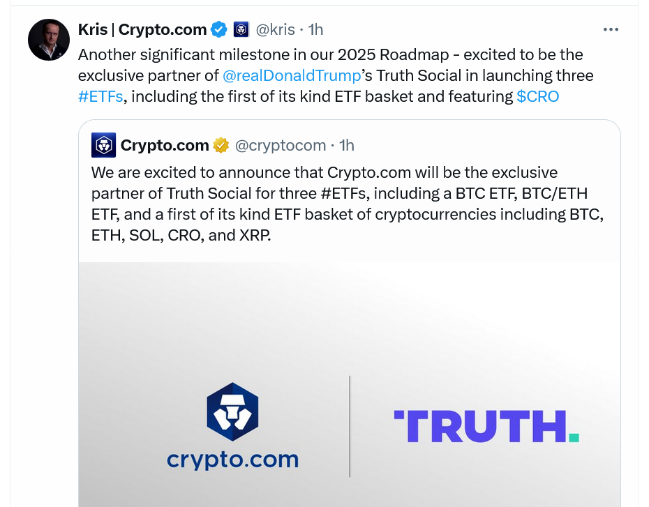 Security, Donald Trump, Crypto.com, ETF