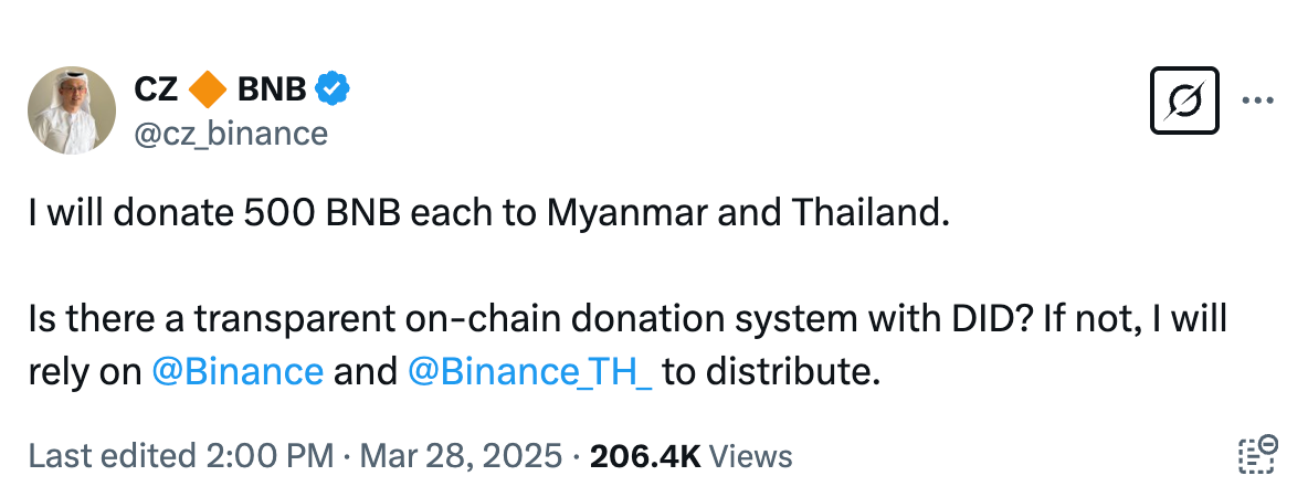 Thailand, Changpeng Zhao