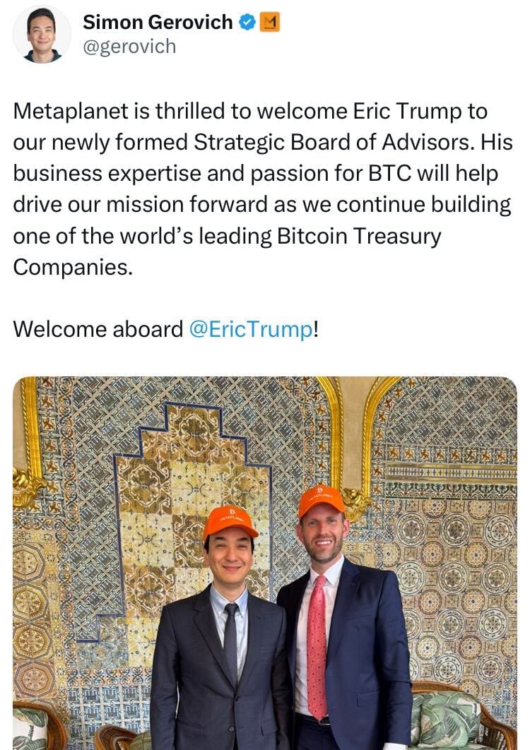 Donald Trump, Bitcoin Adoption