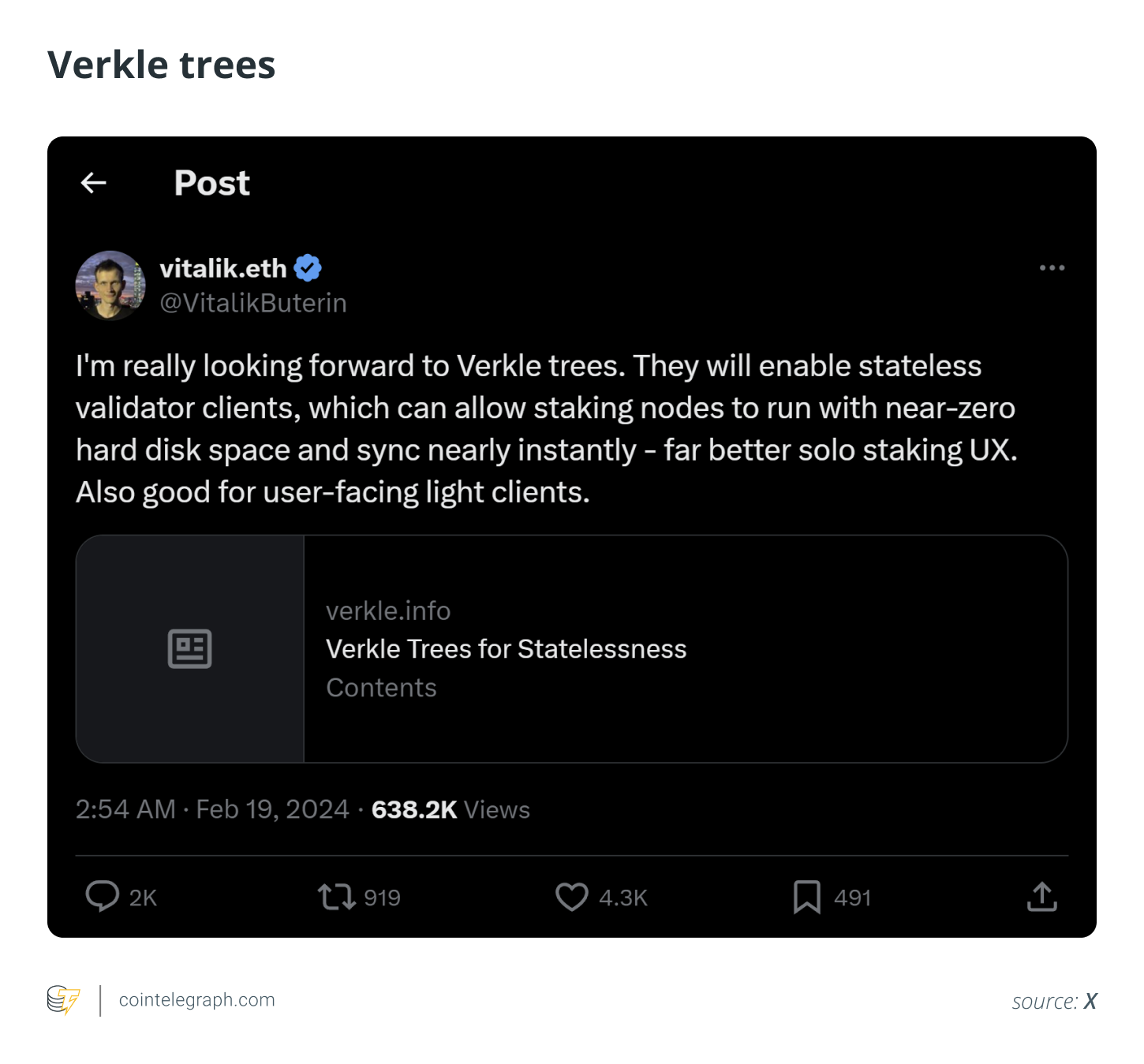 Verkle trees
