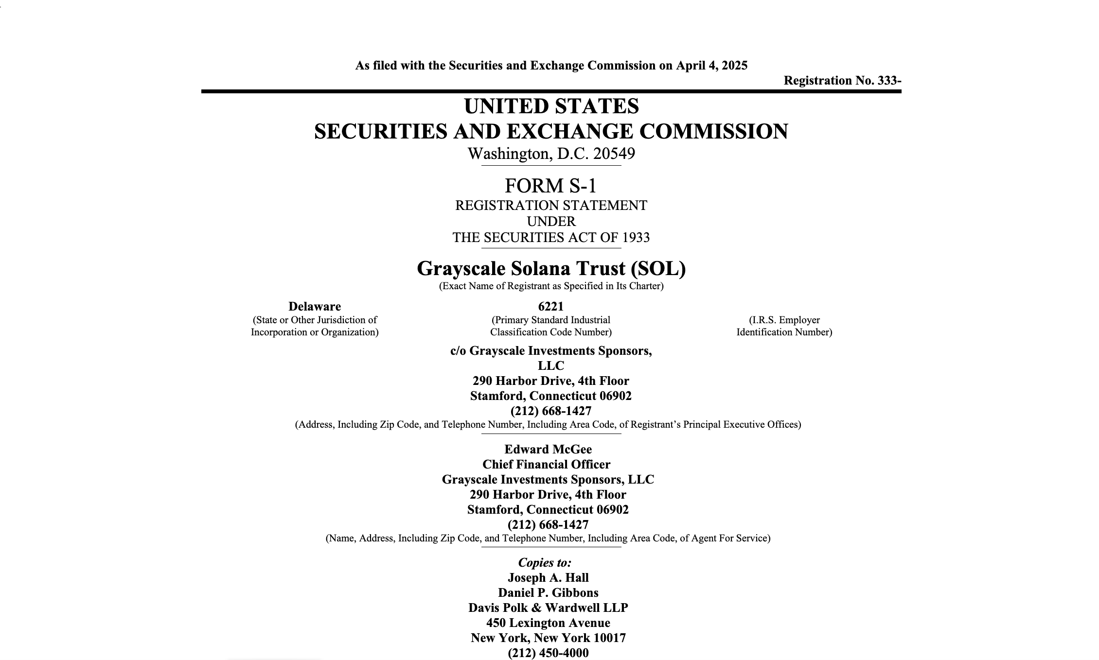 SEC, США, Grayscale, Solana, ETF