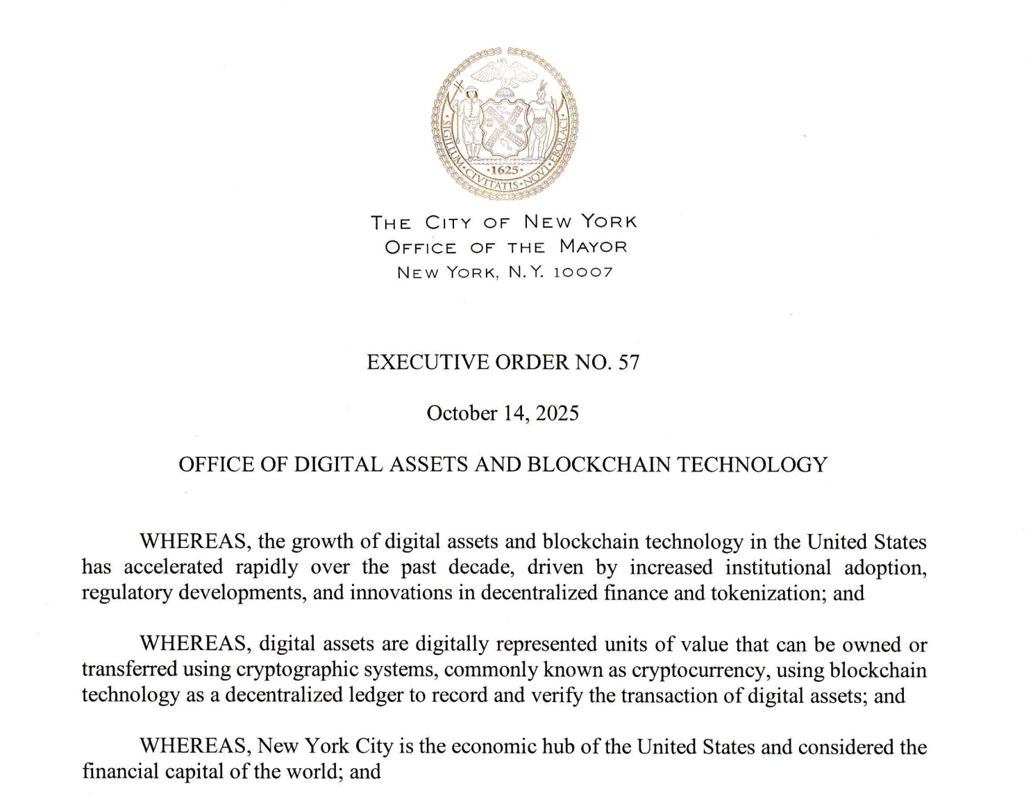 Cryptocurrencies, Law, Politics, New York, Policies