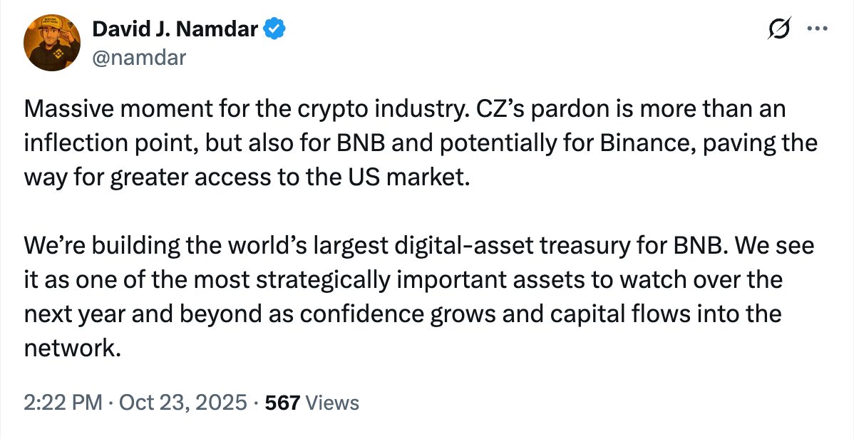 US Government, United States, Donald Trump, Binance