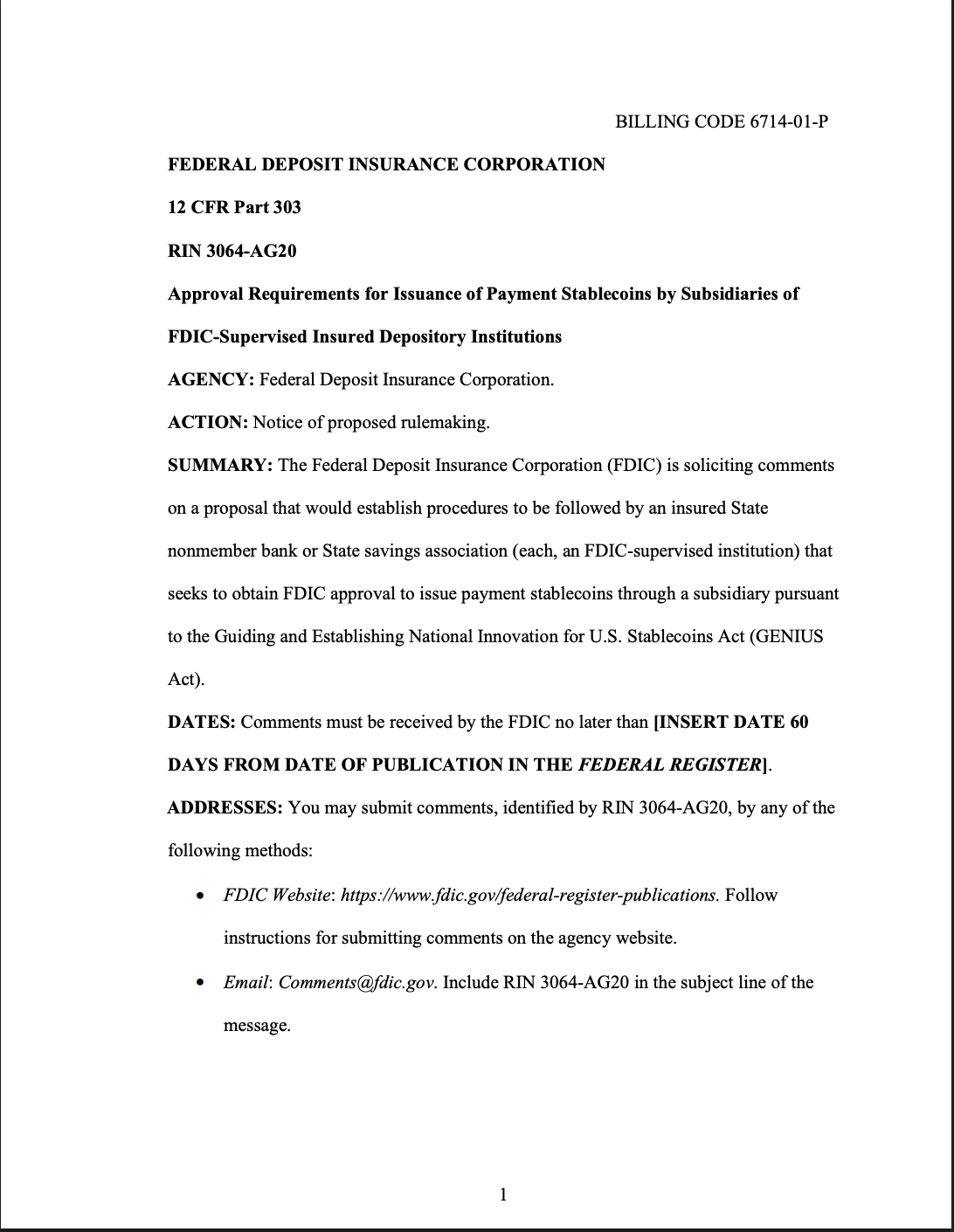 Банки, США, Стейблкоин, Закон Genius, Доходность