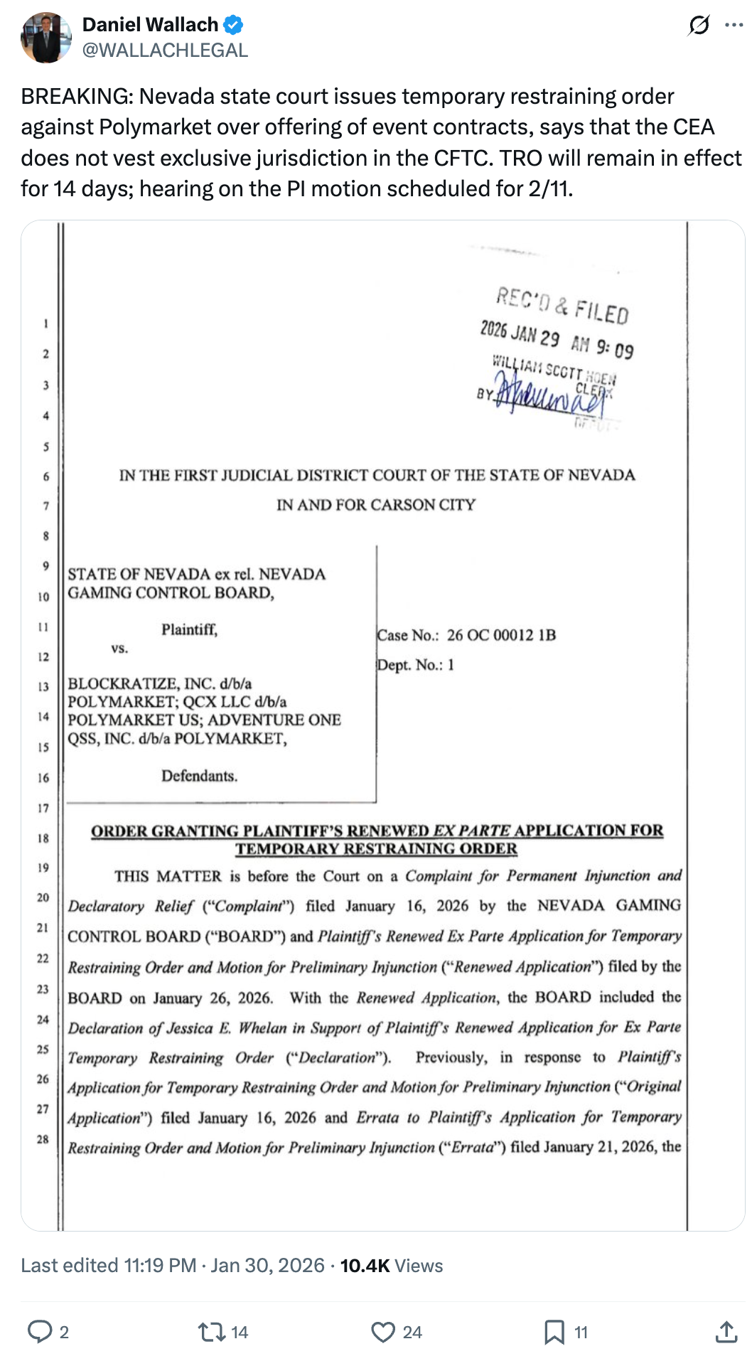 CFTC, Legislation, United States, Nevada, Prediction Markets