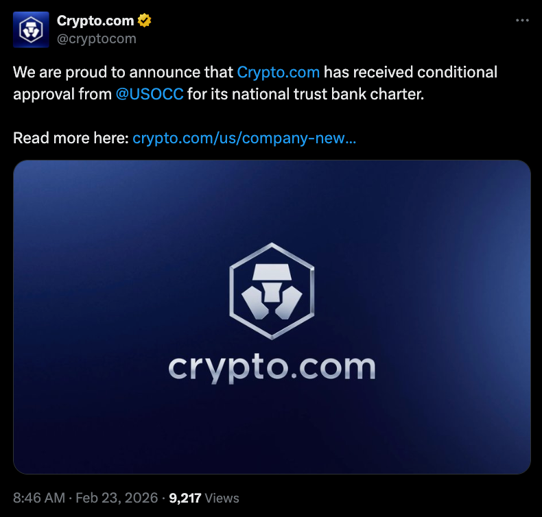 Government, Banks, Cryptocurrency Exchange, Crypto.com
