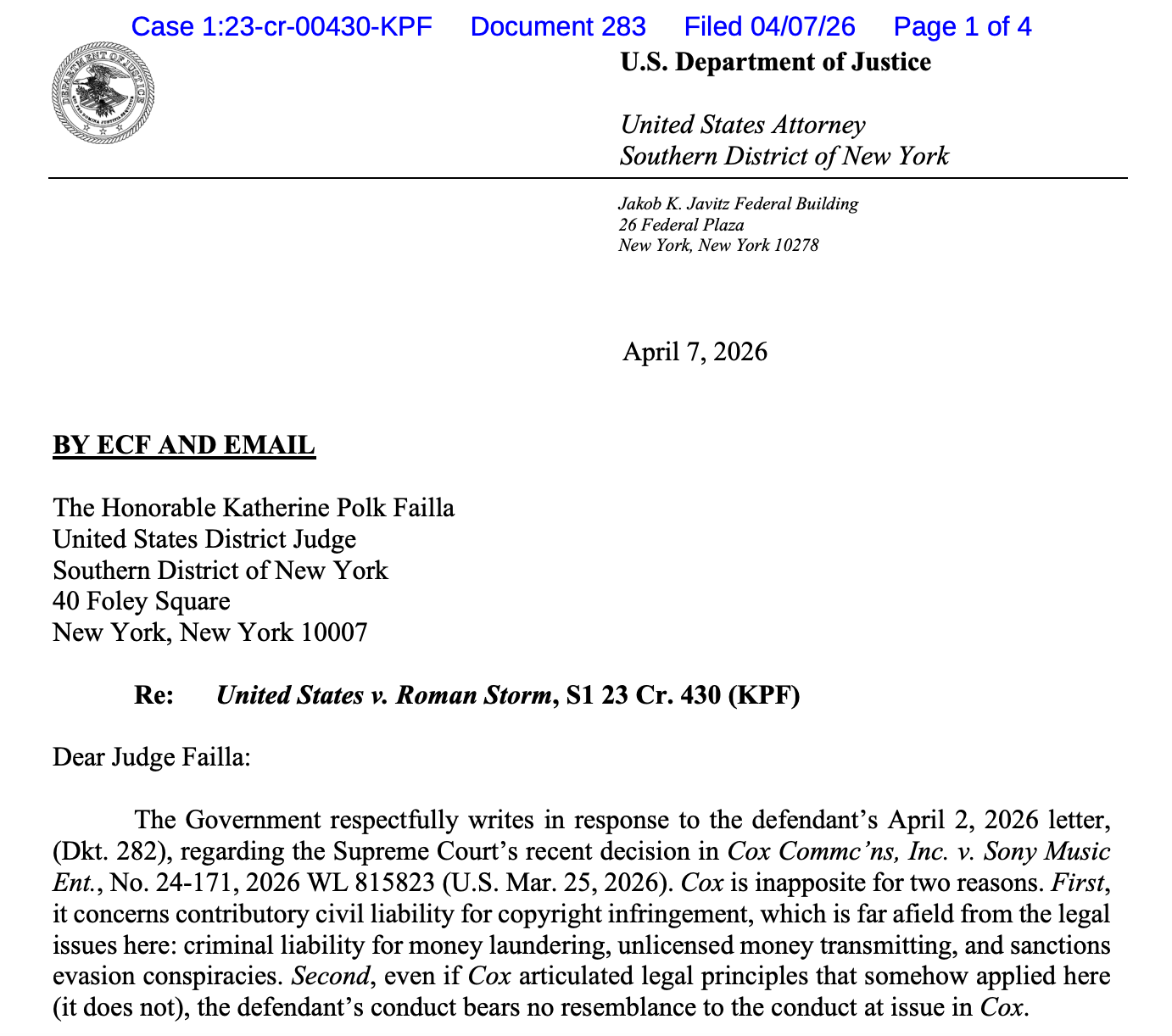Law, Trial, Copyrights, Court, Crimes, Tornado Cash