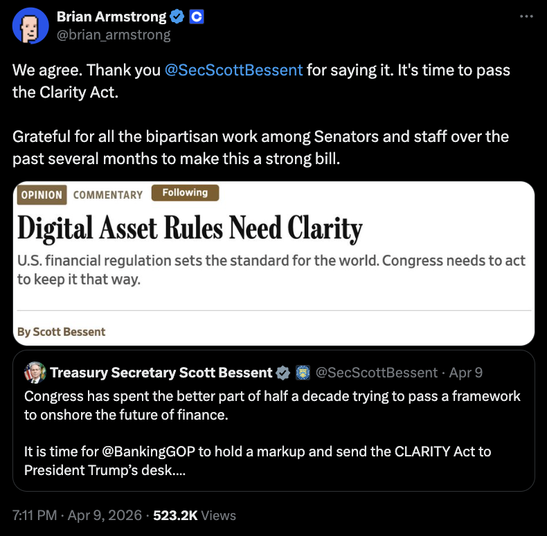 Coinbase, Cryptocurrencies, Law, Politics, Congress